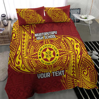 Personalised Tonga Niuatoputapu High School Bedding Set Special Kupesi Pattern LT9 - Polynesian Pride