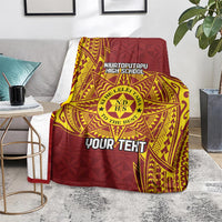 Personalised Tonga Niuatoputapu High School Blanket Special Kupesi Pattern LT9 - Polynesian Pride