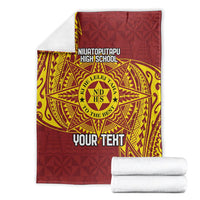 Personalised Tonga Niuatoputapu High School Blanket Special Kupesi Pattern LT9 - Polynesian Pride