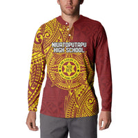 Personalised Tonga Niuatoputapu High School Button Sweatshirt Special Kupesi Pattern LT9 - Polynesian Pride