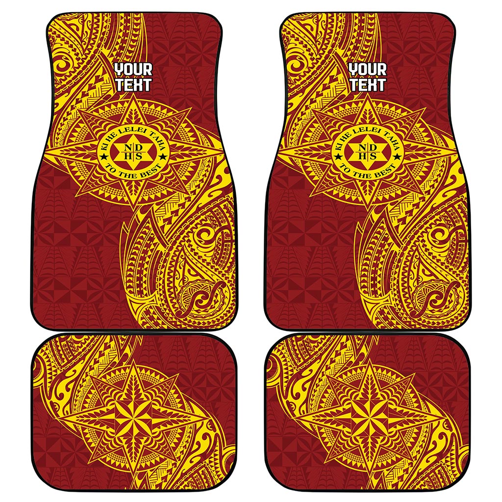 Personalised Tonga Niuatoputapu High School Car Mats Special Kupesi Pattern LT9 - Polynesian Pride