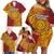 Personalised Tonga Niuatoputapu High School Family Matching Off Shoulder Short Dress and Hawaiian Shirt Special Kupesi Pattern