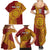 Personalised Tonga Niuatoputapu High School Family Matching Summer Maxi Dress and Hawaiian Shirt Special Kupesi Pattern