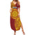 Personalised Tonga Niuatoputapu High School Family Matching Summer Maxi Dress and Hawaiian Shirt Special Kupesi Pattern