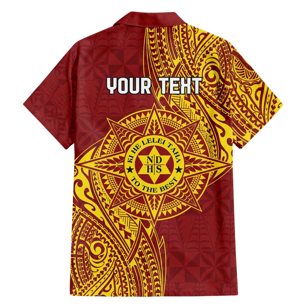 Personalised Tonga Niuatoputapu High School Family Matching Tank Maxi Dress and Hawaiian Shirt Special Kupesi Pattern LT9 - Polynesian Pride