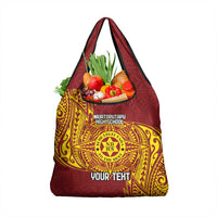 Personalised Tonga Niuatoputapu High School Grocery Bag Special Kupesi Pattern LT9 1-pack One Size Gold - Polynesian Pride