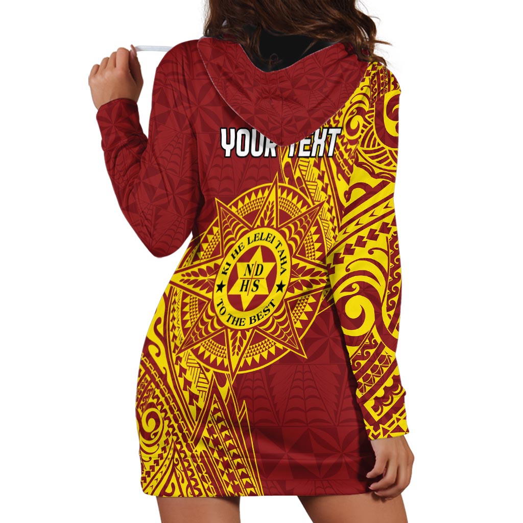 Personalised Tonga Niuatoputapu High School Hoodie Dress Special Kupesi Pattern LT9 - Polynesian Pride