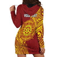 Personalised Tonga Niuatoputapu High School Hoodie Dress Special Kupesi Pattern LT9 - Polynesian Pride