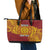 Personalised Tonga Niuatoputapu High School Leather Tote Bag Special Kupesi Pattern