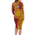 Personalised Tonga Niuatoputapu High School Long Sleeve Bodycon Dress Special Kupesi Pattern