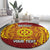 Personalised Tonga Niuatoputapu High School Round Carpet Special Kupesi Pattern