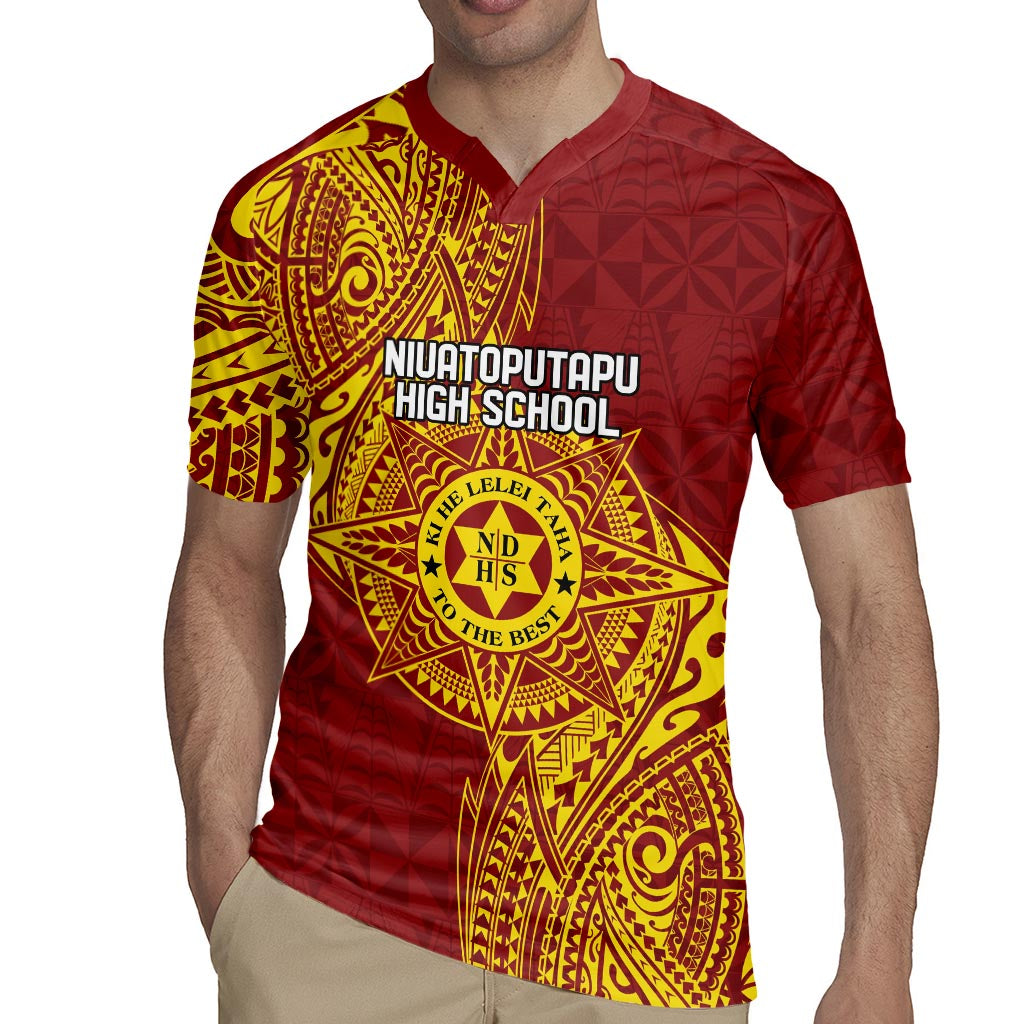 Personalised Tonga Niuatoputapu High School Rugby Jersey Special Kupesi Pattern