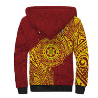 Personalised Tonga Niuatoputapu High School Sherpa Hoodie Special Kupesi Pattern LT9 - Polynesian Pride