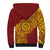 Personalised Tonga Niuatoputapu High School Sherpa Hoodie Special Kupesi Pattern