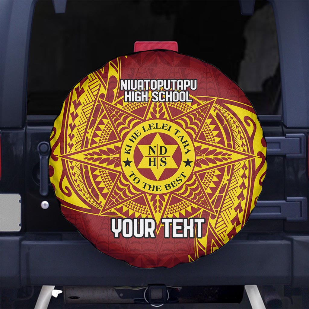 Personalised Tonga Niuatoputapu High School Spare Tire Cover Special Kupesi Pattern LT9 - Polynesian Pride