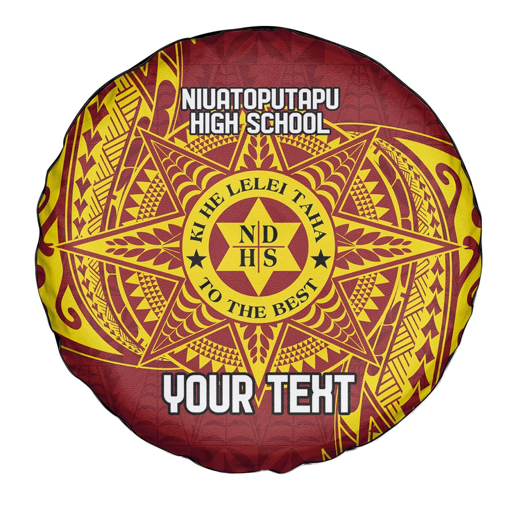 Personalised Tonga Niuatoputapu High School Spare Tire Cover Special Kupesi Pattern LT9 - Polynesian Pride