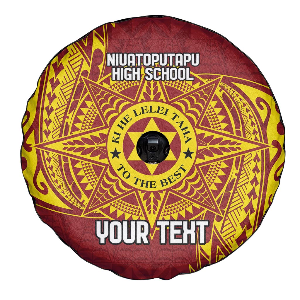 Personalised Tonga Niuatoputapu High School Spare Tire Cover Special Kupesi Pattern LT9 - Polynesian Pride