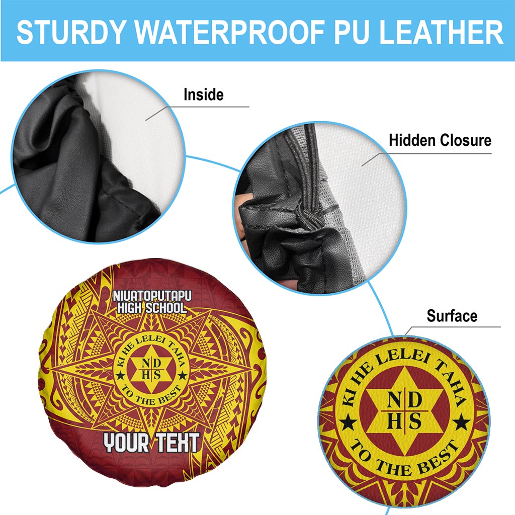 Personalised Tonga Niuatoputapu High School Spare Tire Cover Special Kupesi Pattern LT9 - Polynesian Pride