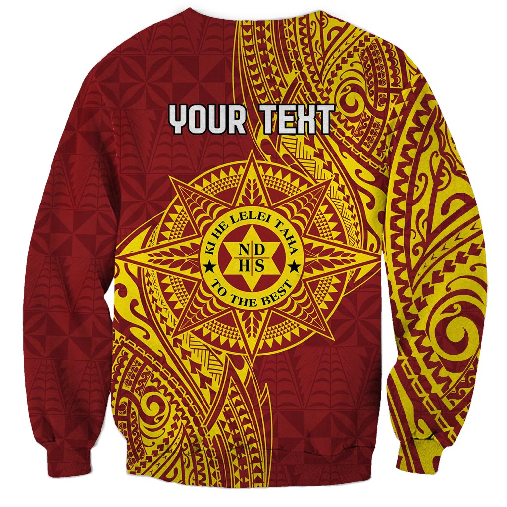 Personalised Tonga Niuatoputapu High School Sweatshirt Special Kupesi Pattern LT9 - Polynesian Pride