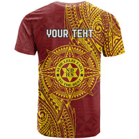 Personalised Tonga Niuatoputapu High School T Shirt Special Kupesi Pattern LT9 - Polynesian Pride