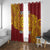 Personalised Tonga Niuatoputapu High School Window Curtain Special Kupesi Pattern