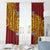 Personalised Tonga Niuatoputapu High School Window Curtain Special Kupesi Pattern