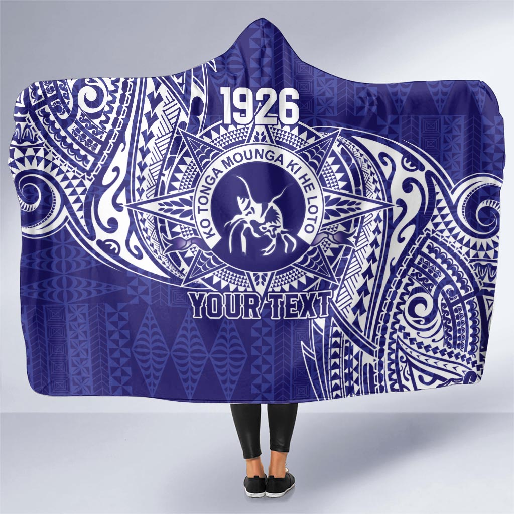 Personalised Tonga Queen Salote College Hooded Blanket Kolisi Fefine 1926 Special Kupesi Pattern