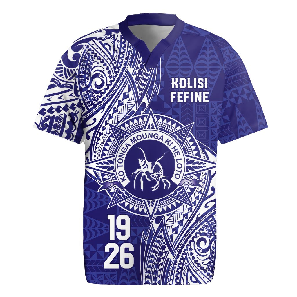 Personalised Tonga Queen Salote College Rugby Jersey Kolisi Fefine 1926 Special Kupesi Pattern