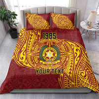 Personalised Tonga Vava'u High School Bedding Set Since 1985 Special Kupesi Pattern LT9 - Polynesian Pride