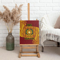 Personalised Tonga Vava'u High School Canvas Wall Art Since 1985 Special Kupesi Pattern LT9 - Polynesian Pride