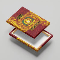 Personalised Tonga Vava'u High School Canvas Wall Art Since 1985 Special Kupesi Pattern LT9 - Polynesian Pride