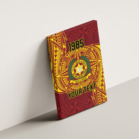 Personalised Tonga Vava'u High School Canvas Wall Art Since 1985 Special Kupesi Pattern LT9 - Polynesian Pride