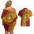 Personalised Tonga Vava'u High School Couples Matching Off Shoulder Short Dress and Hawaiian Shirt Since 1985 Special Kupesi Pattern