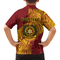Personalised Tonga Vava'u High School Family Matching Summer Maxi Dress and Hawaiian Shirt Since 1985 Special Kupesi Pattern LT9 - Polynesian Pride