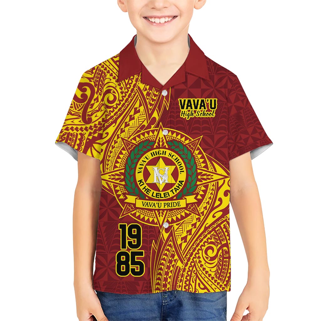 Personalised Tonga Vava'u High School Hawaiian Shirt Since 1985 Special Kupesi Pattern LT9 - Polynesian Pride