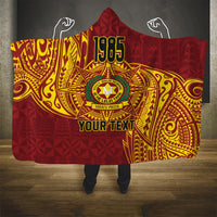 Personalised Tonga Vava'u High School Hooded Blanket Since 1985 Special Kupesi Pattern LT9 - Polynesian Pride