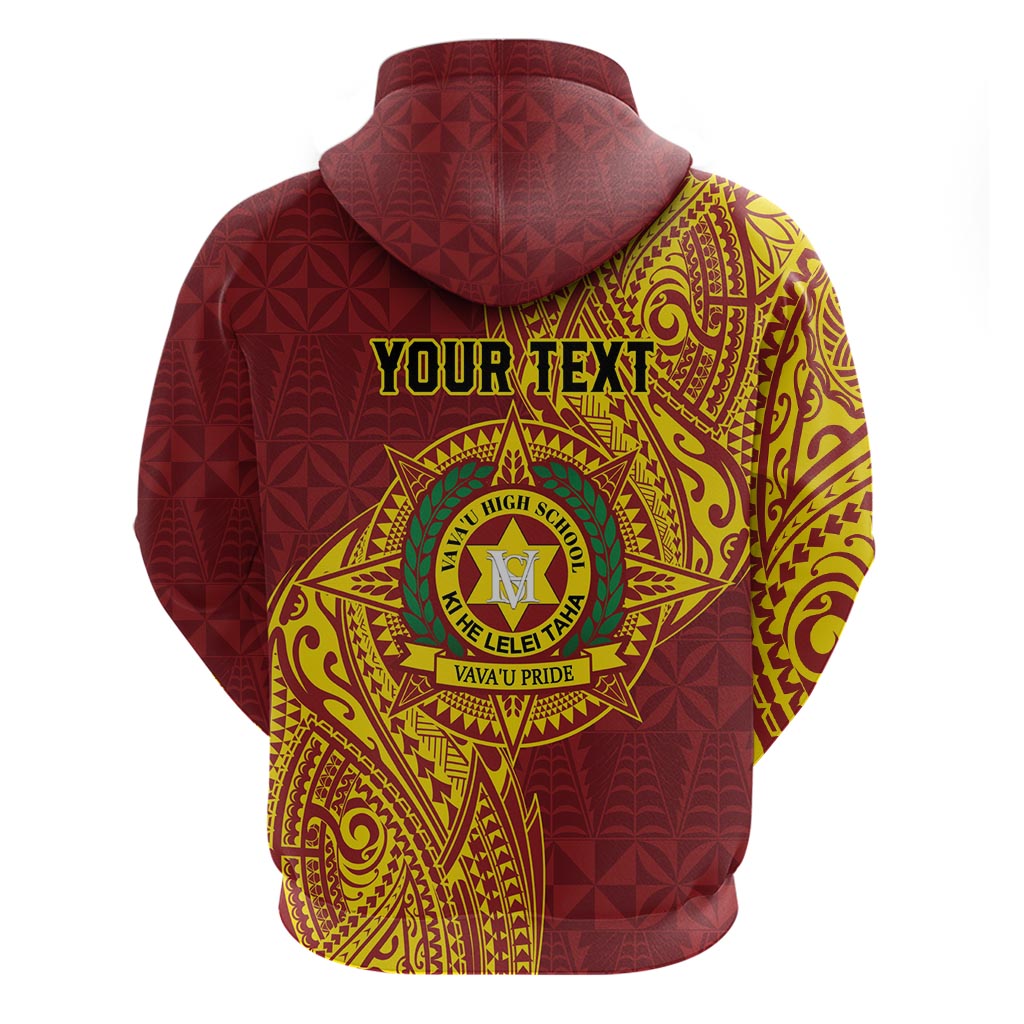 Personalised Tonga Vava'u High School Hoodie Since 1985 Special Kupesi Pattern