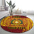 Personalised Tonga Vava'u High School Round Carpet Since 1985 Special Kupesi Pattern