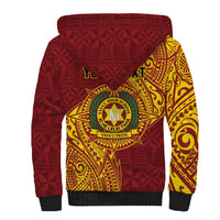 Personalised Tonga Vava'u High School Sherpa Hoodie Since 1985 Special Kupesi Pattern LT9 - Polynesian Pride