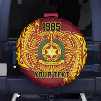 Personalised Tonga Vava'u High School Spare Tire Cover Since 1985 Special Kupesi Pattern LT9 - Polynesian Pride
