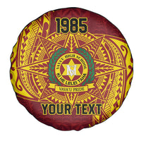 Personalised Tonga Vava'u High School Spare Tire Cover Since 1985 Special Kupesi Pattern LT9 - Polynesian Pride