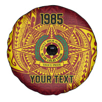 Personalised Tonga Vava'u High School Spare Tire Cover Since 1985 Special Kupesi Pattern LT9 - Polynesian Pride