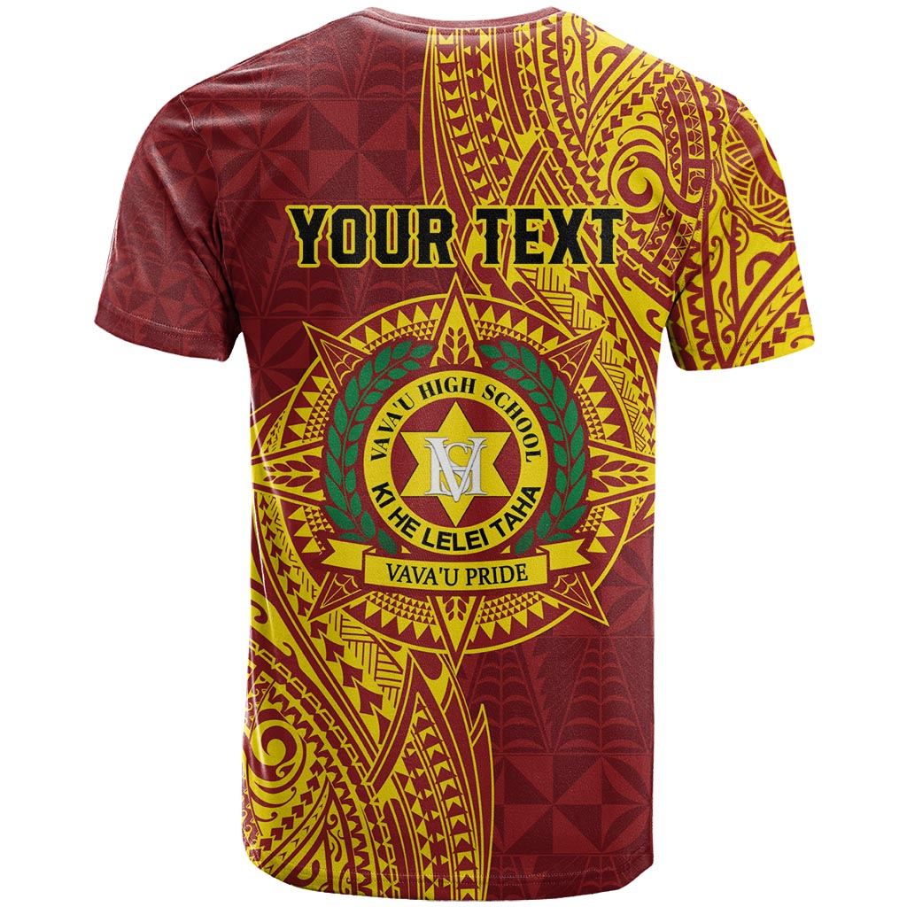 Personalised Tonga Vava'u High School T Shirt Since 1985 Special Kupesi Pattern LT9 - Polynesian Pride