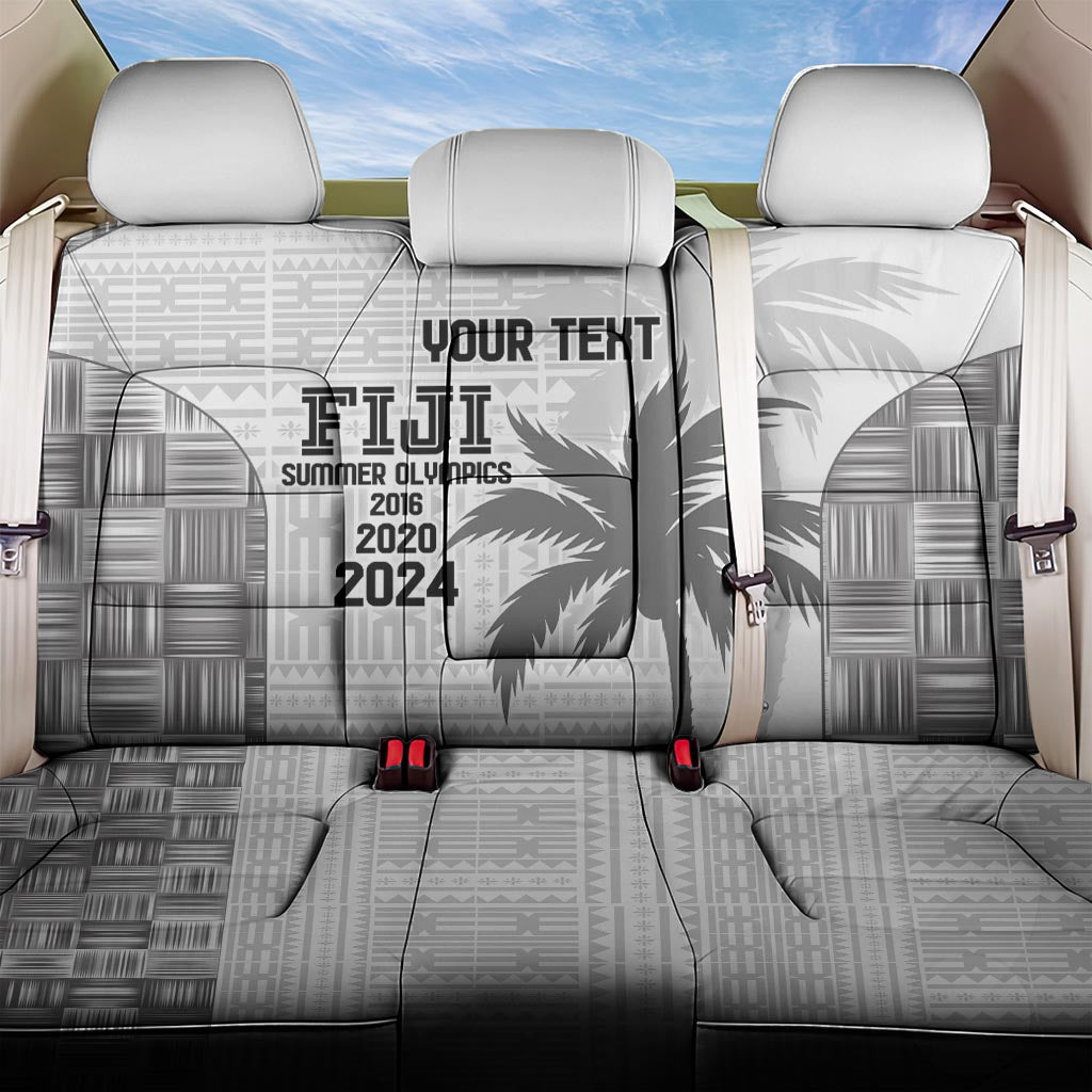 Custom Fiji Rugby Back Car Seat Cover History Champions World Cup 7s - White