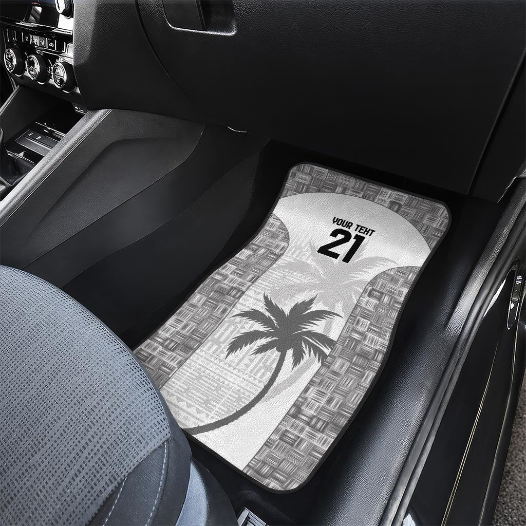 Custom Fiji Rugby Car Mats History Champions World Cup 7s - White