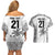 Custom Fiji Rugby Couples Matching Off Shoulder Short Dress and Hawaiian Shirt History Champions World Cup 7s - White