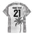 Custom Fiji Rugby Family Matching Off The Shoulder Long Sleeve Dress and Hawaiian Shirt History Champions World Cup 7s - White