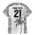 Custom Fiji Rugby Family Matching Off Shoulder Short Dress and Hawaiian Shirt History Champions World Cup 7s - White