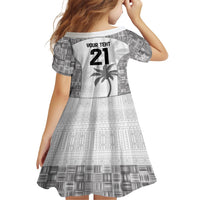 Custom Fiji Rugby Family Matching Tank Maxi Dress and Hawaiian Shirt History Champions World Cup 7s - White