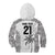 Custom Fiji Rugby Kid Hoodie History Champions World Cup 7s - White